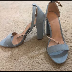 Sky blue heels